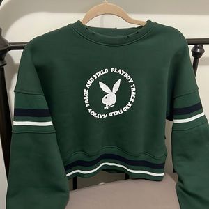 Playboy x Missguided cropped crewneck